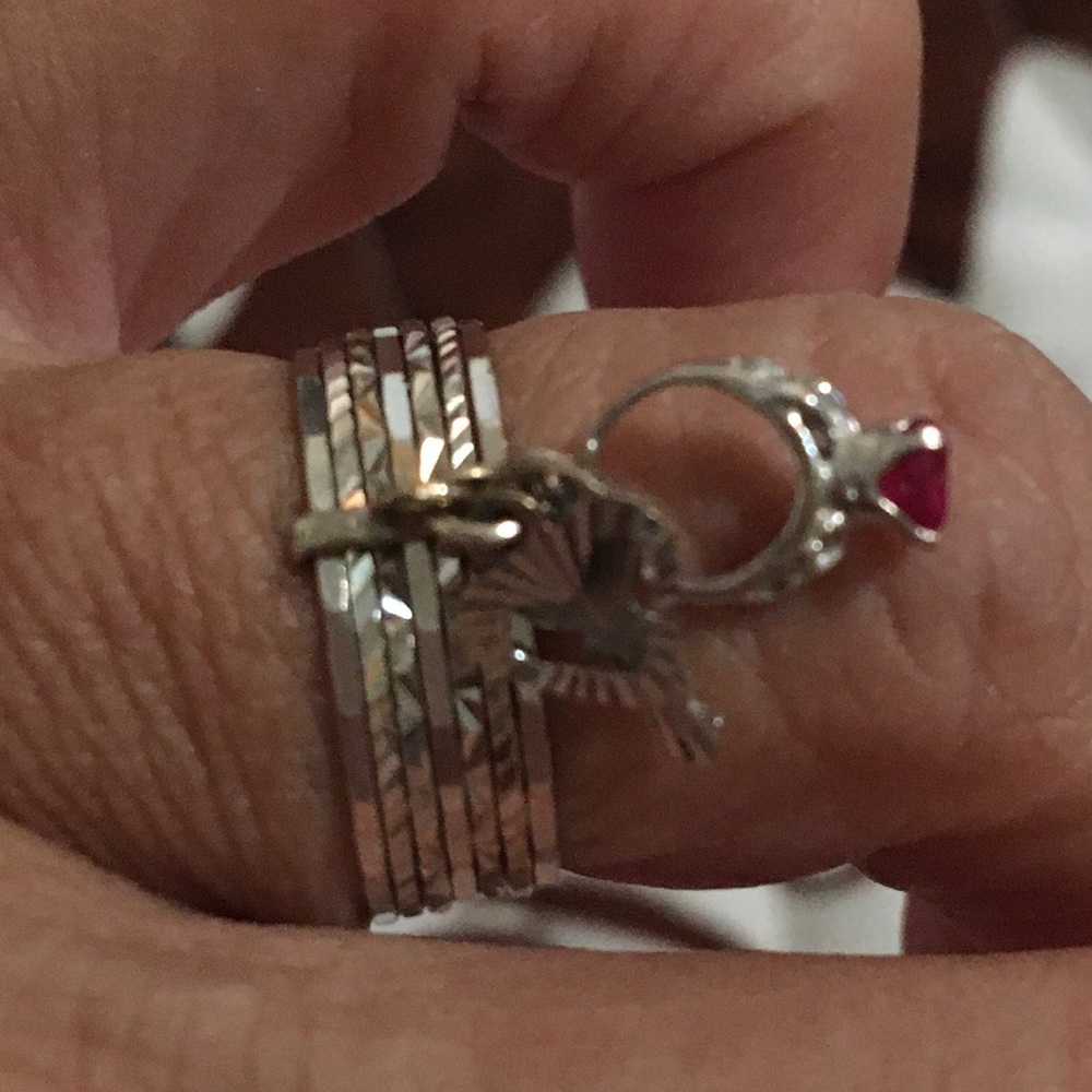 7 Day 18k White Gold Ring